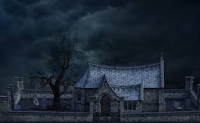 dark and gloomy castle